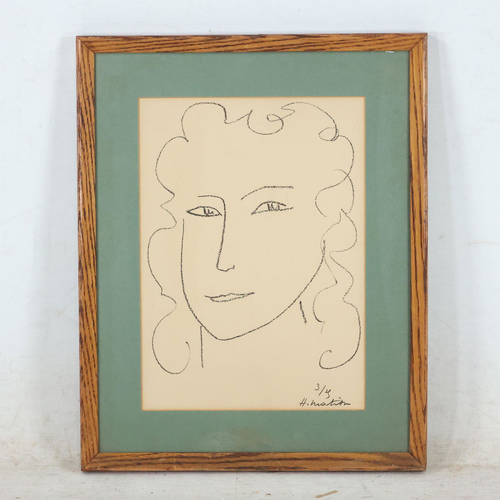Henri Matisse, Lithograph Line Sketch Woman Portrait (1 of 10)