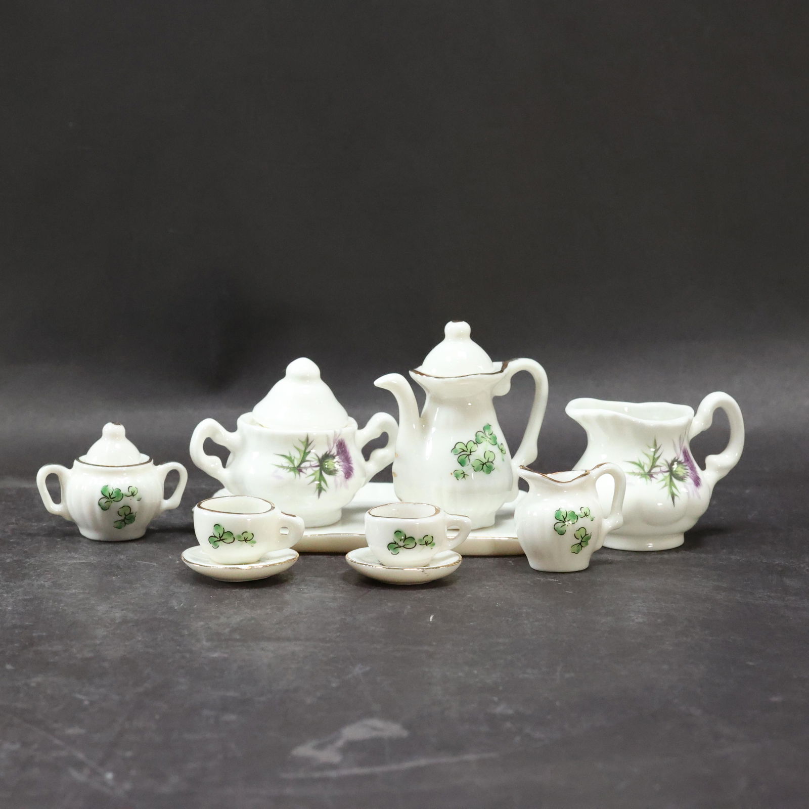 Luckenbooth Miniature 10 Pc Porcelain Tea Set (1 of 11)