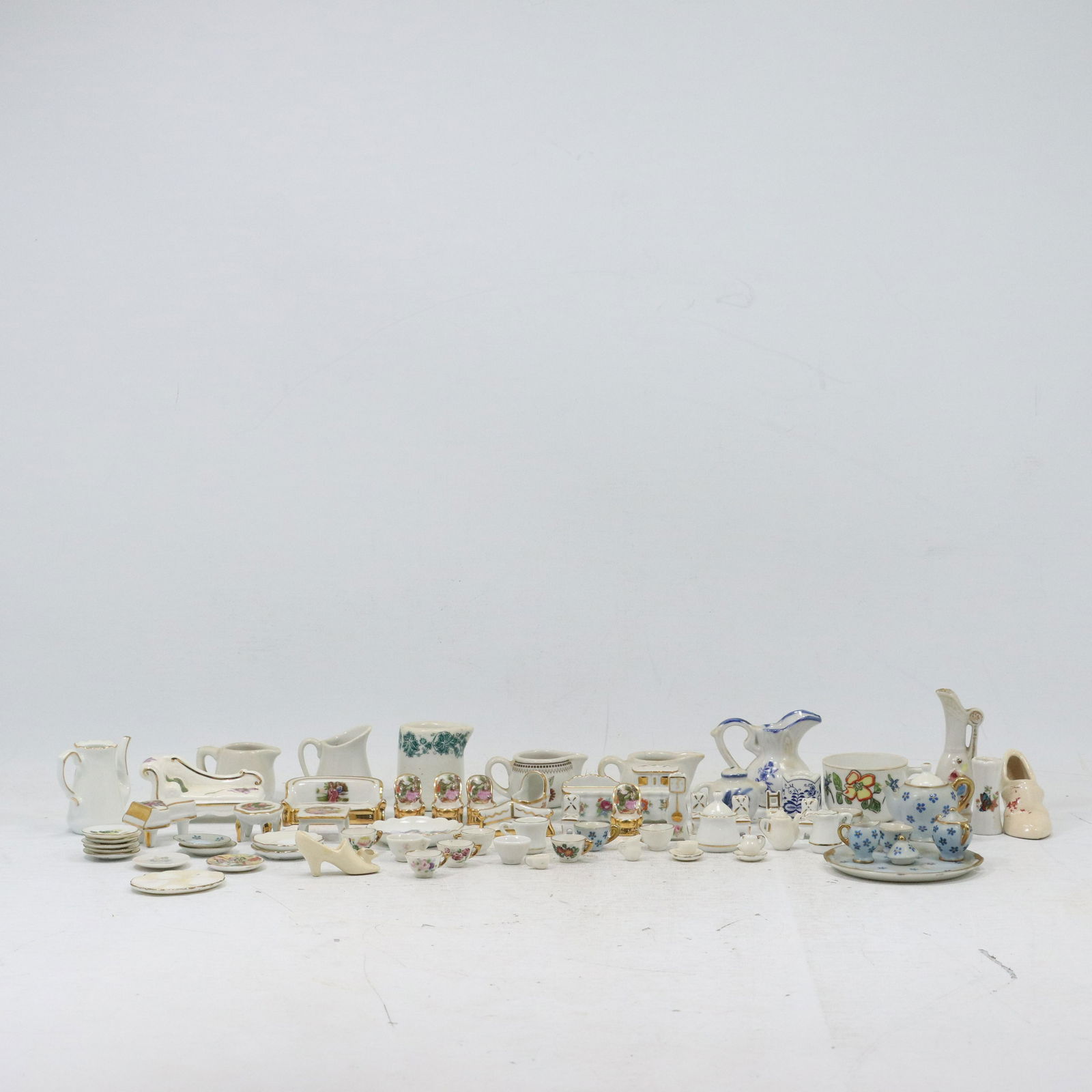 74 Pcs Estate Grouping Miniature Porcelain Variety (1 of 13)