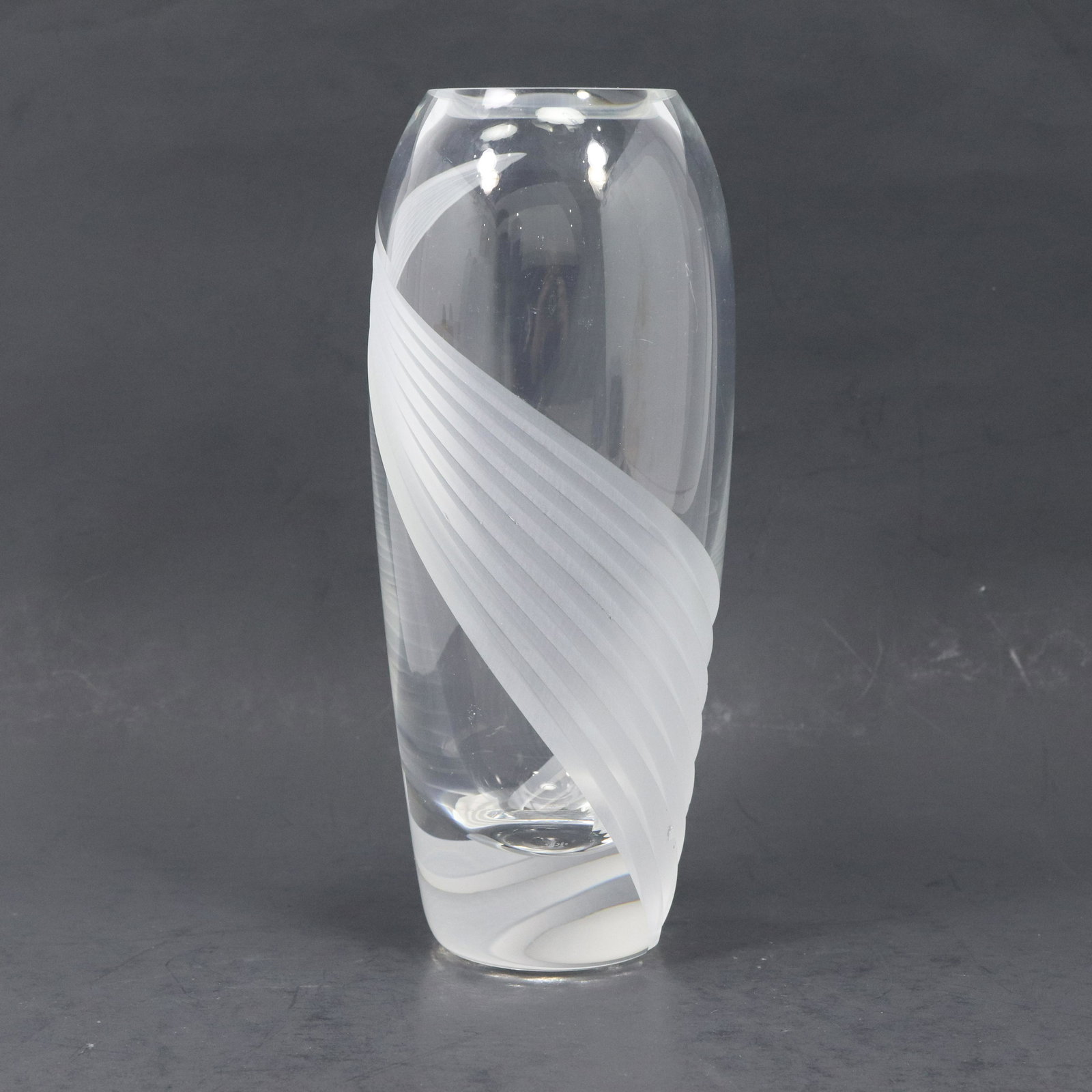 LENOX Crystal Glass Vase Satin Wrapped Ribbon Band (1 of 10)