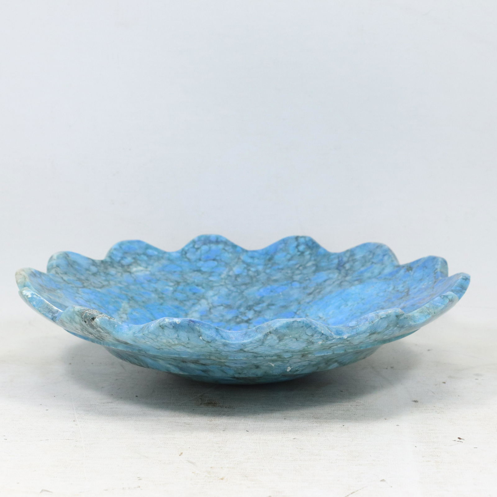 Italian Blue Marble Stone Center Fruit Bowl (1 of 8)
