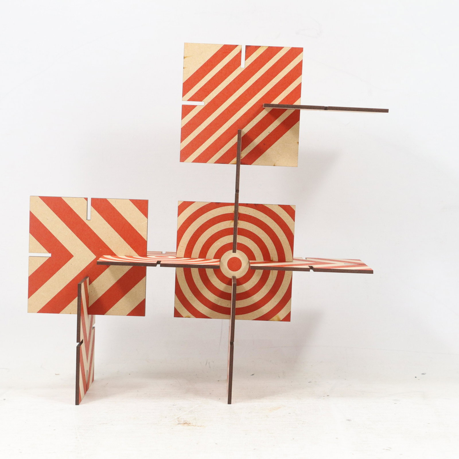 Modernism Pop Art Puzzle Sculpture: Size: 10 4x4 peaces