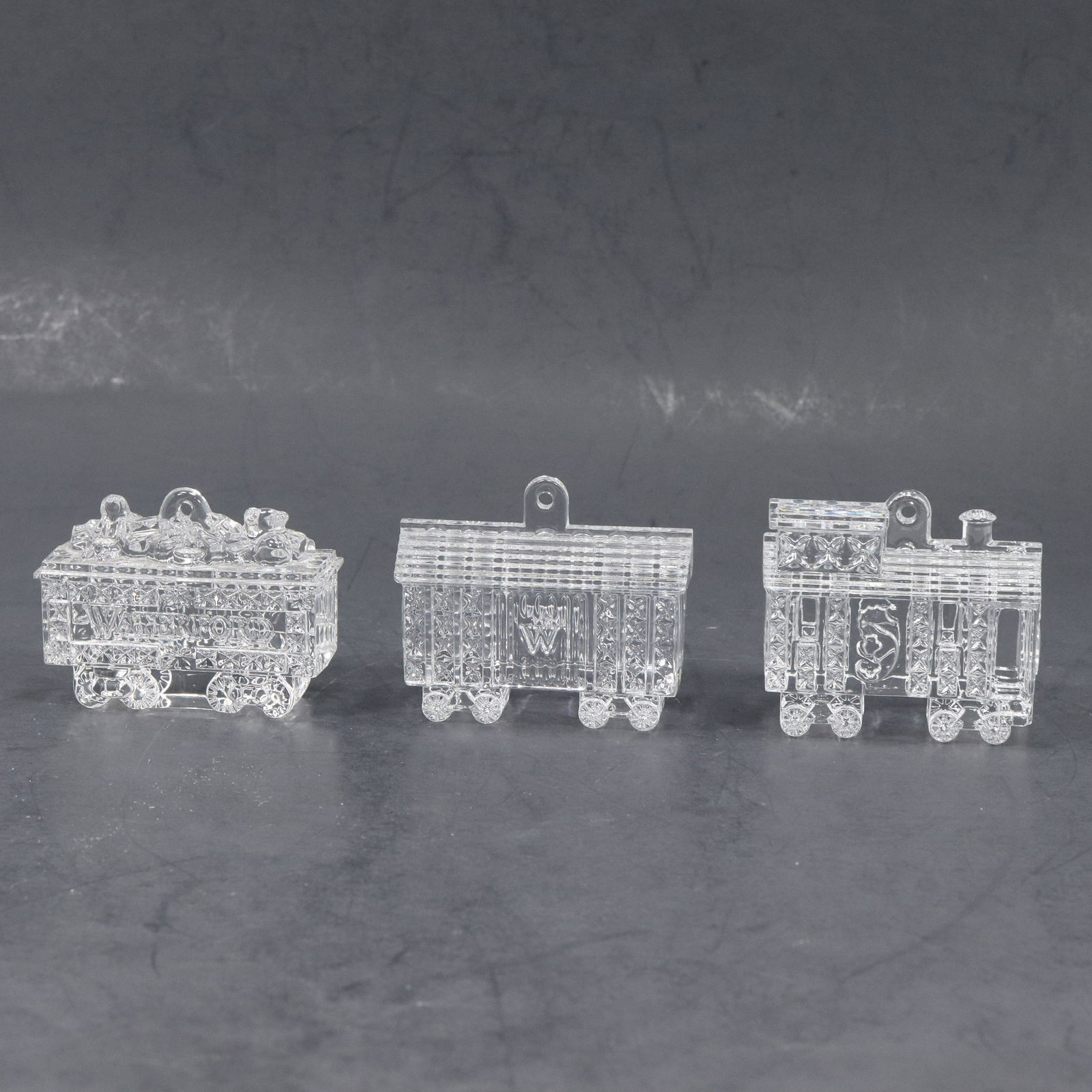 WATERFORD 3 Pc Crystal Train Set (1 of 14)