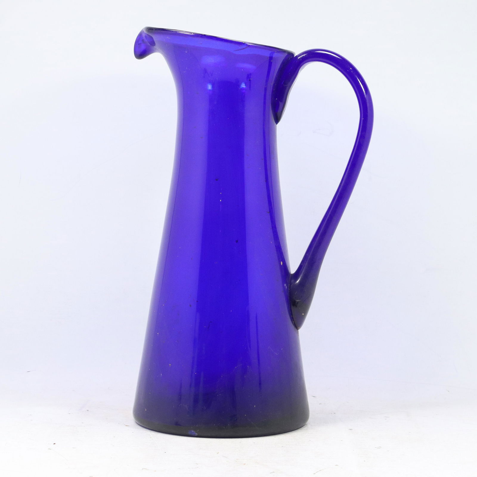 Large 16.5 inch Tall Cobalt Blue Water Pitcher (1 of 9)