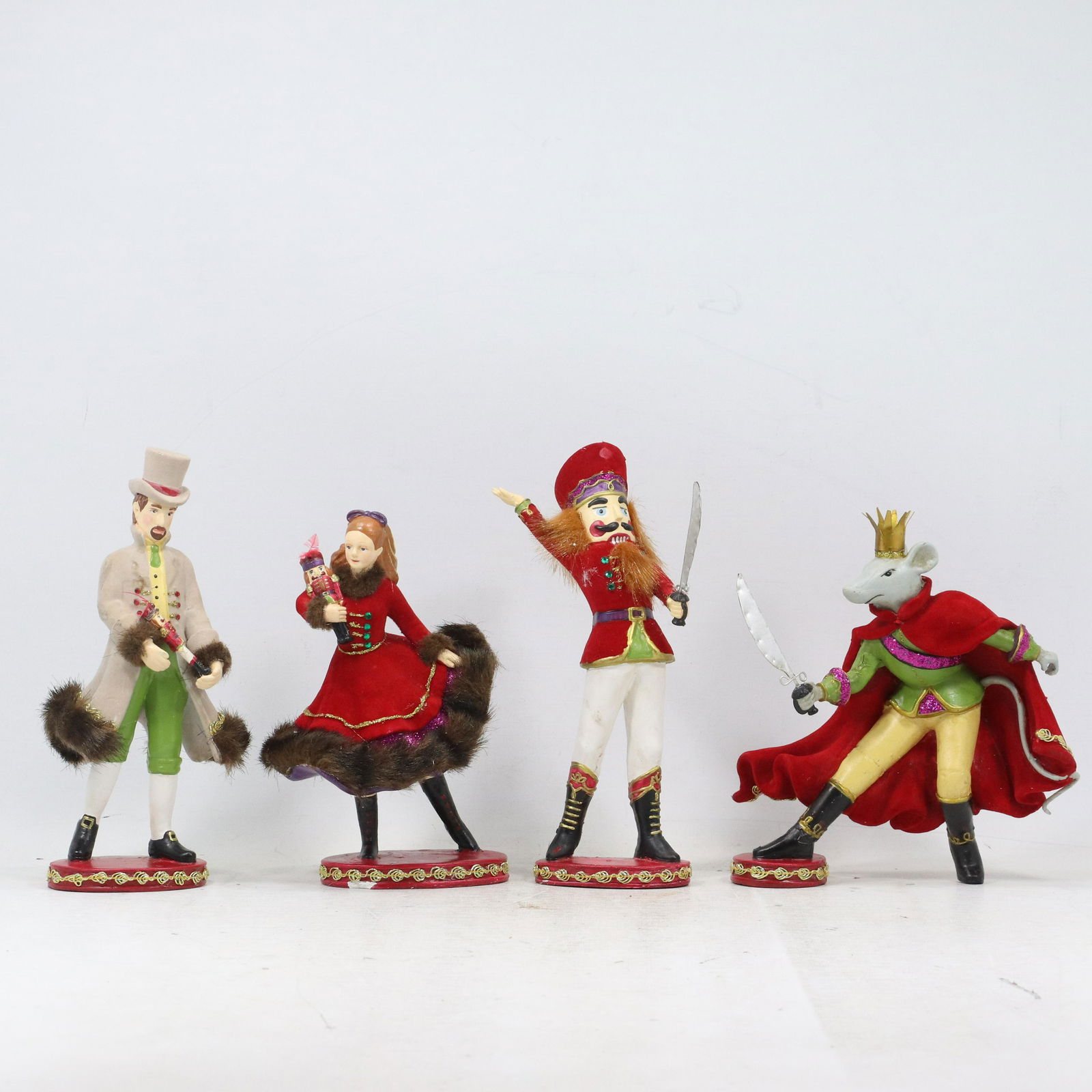 4 Assorted Character Figure Wooden Figure Statues (1 of 19)