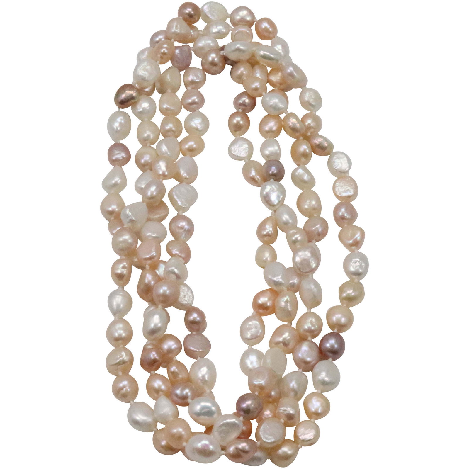 Real Genuine Strand Baroque Cultured Pearl Necklace: Real Genuine Strand Baroque Cultured Pearl Necklace. 65 in. x 3/8 in.