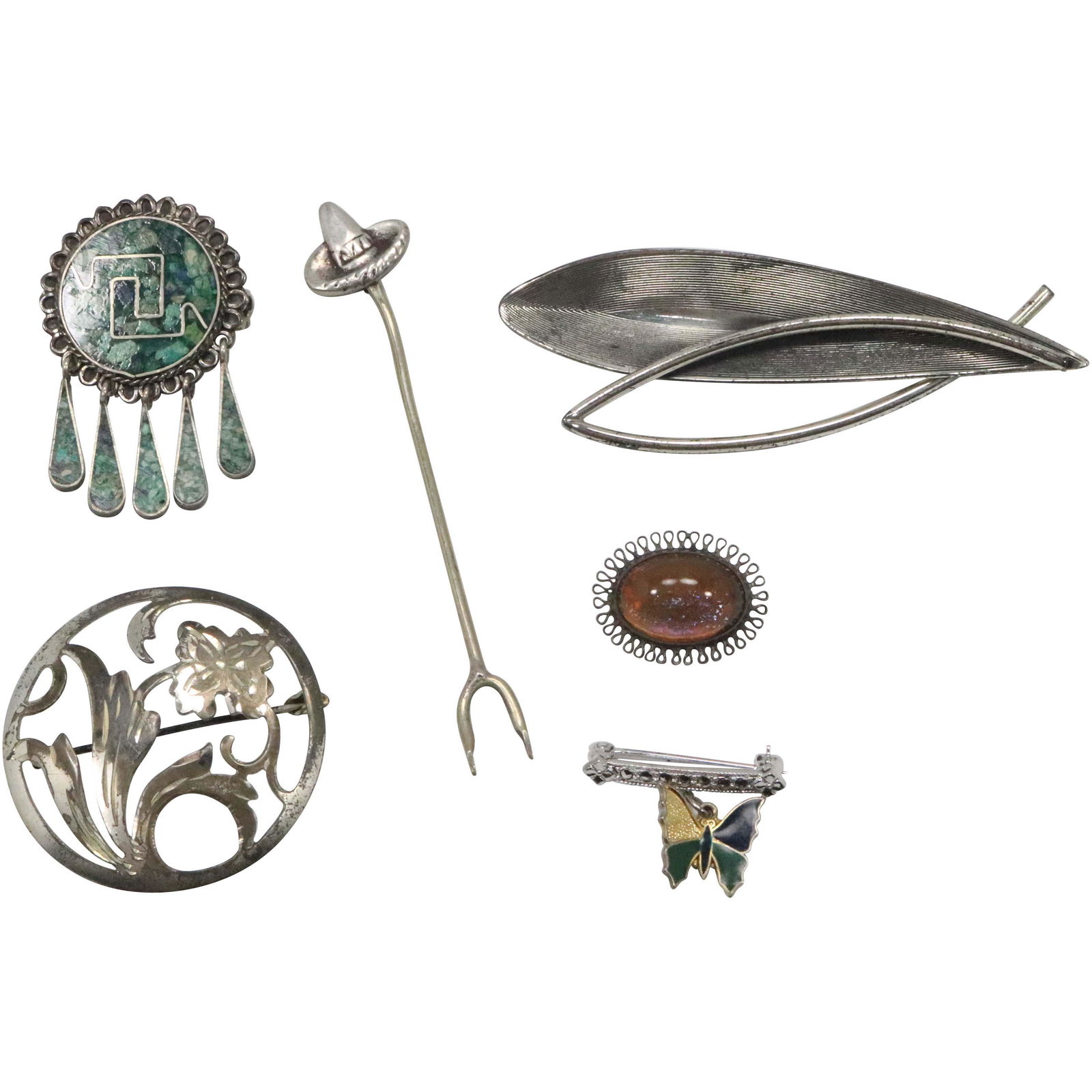 [6] Assorted Sterling Silver Pins and Brooches (1 of 11)