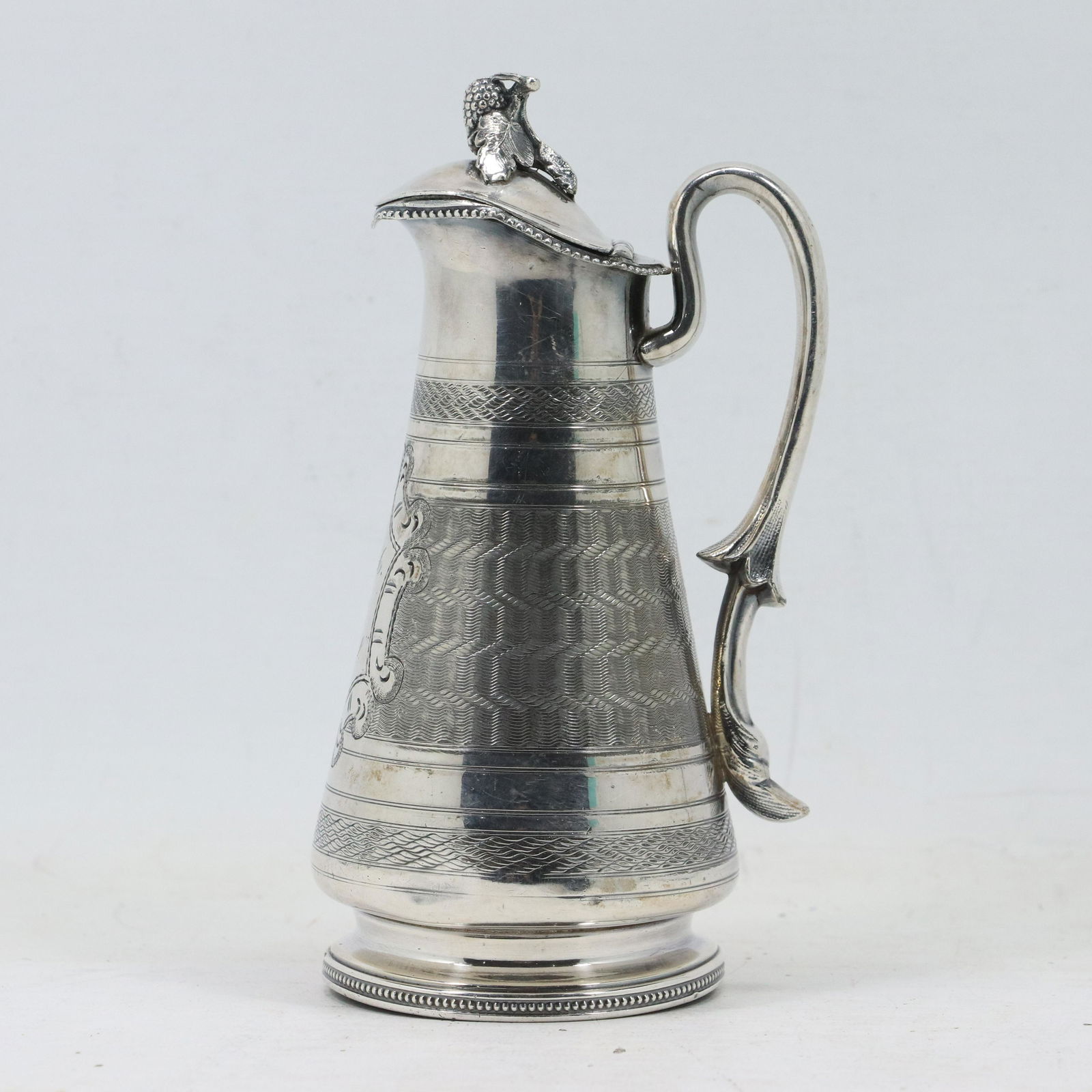19th C. Aesthetic Movement Silver Plate Syrup Pitcher (1 of 9)