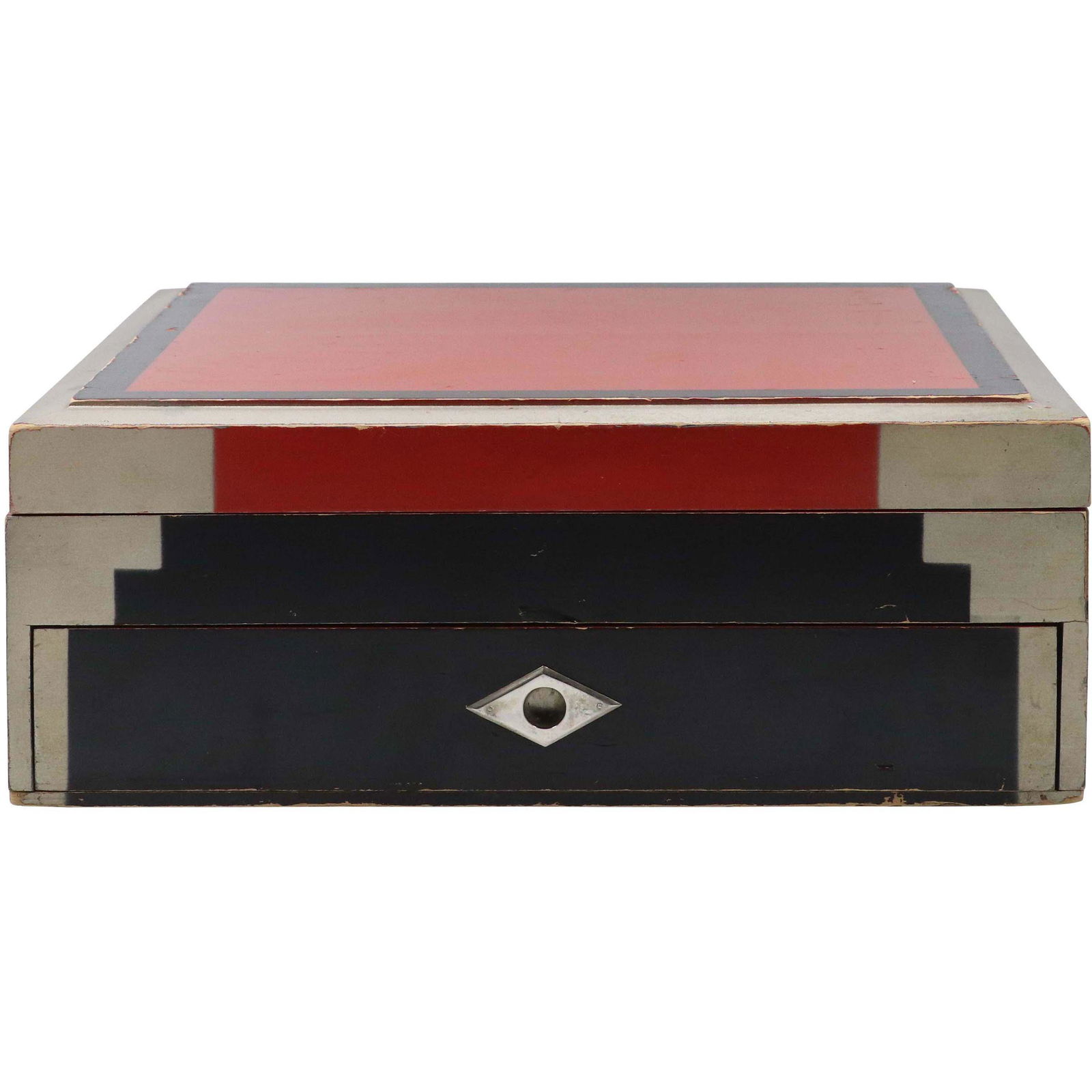 Circa 1930s Art Deco Wood Box for Silver Flatware (1 of 6)