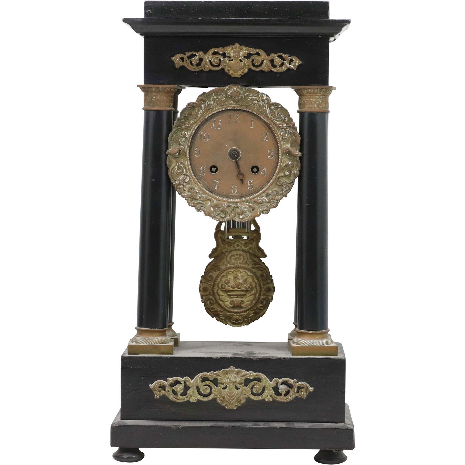 Antique 19th C. French Empire Column Mantle Clock (1 of 15)