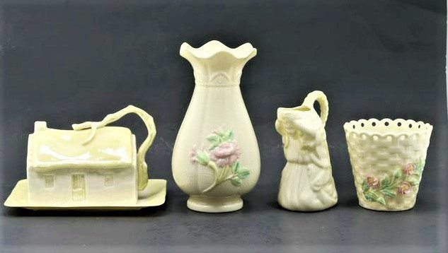 4 Assorted Belleek Fine Porcelain Inc House Butter Dish (1 of 15)