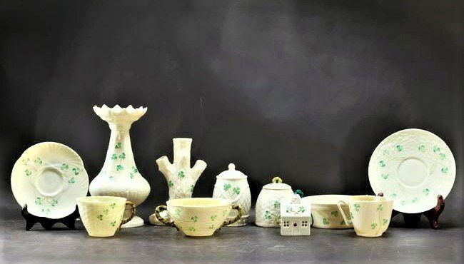 11 Assorted Estate Grouping BELLEEK Fine Porcelain (1 of 20)