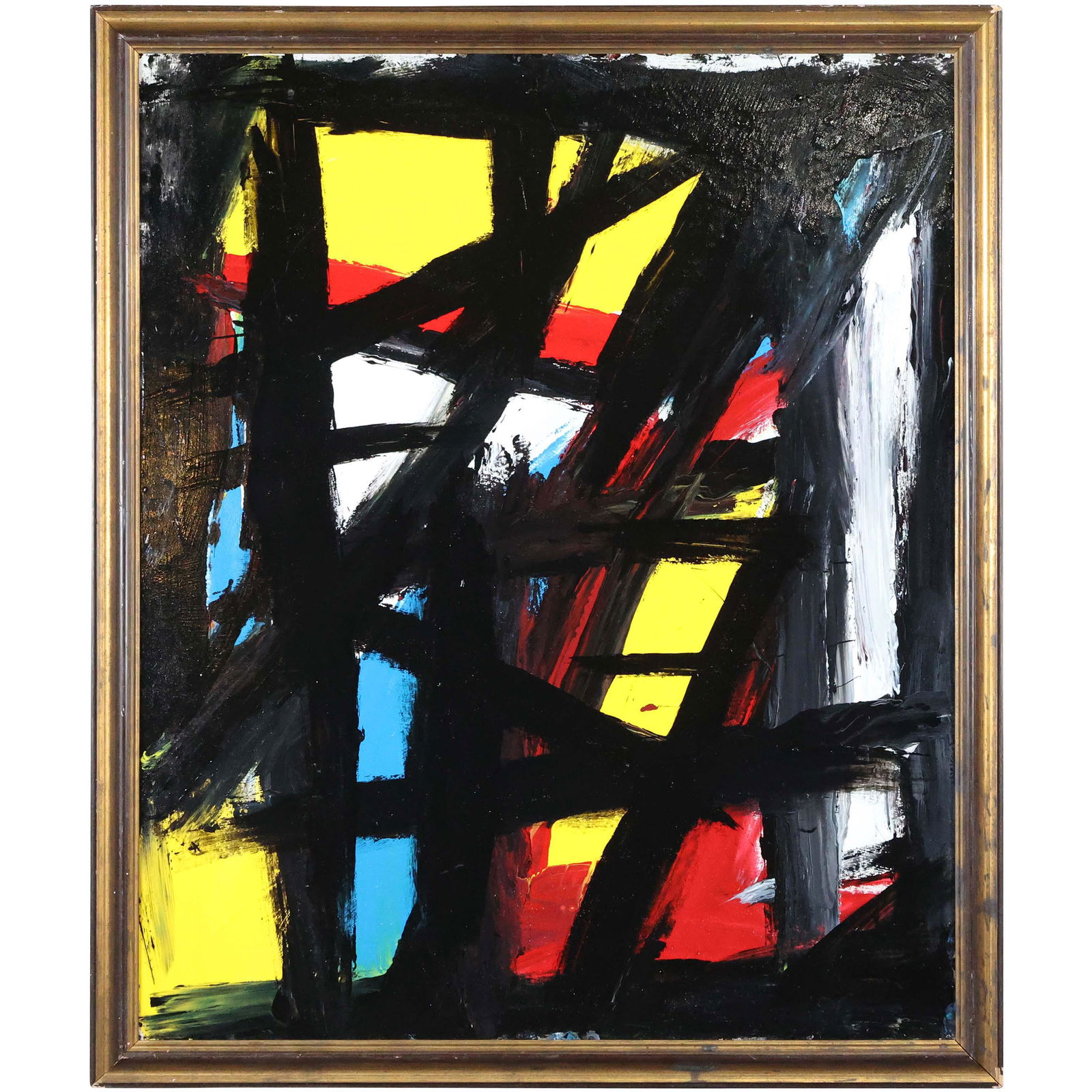 Thomas Pulgini, American, Oil/b, ABSTRACT LINES, COLORS (1 of 8)