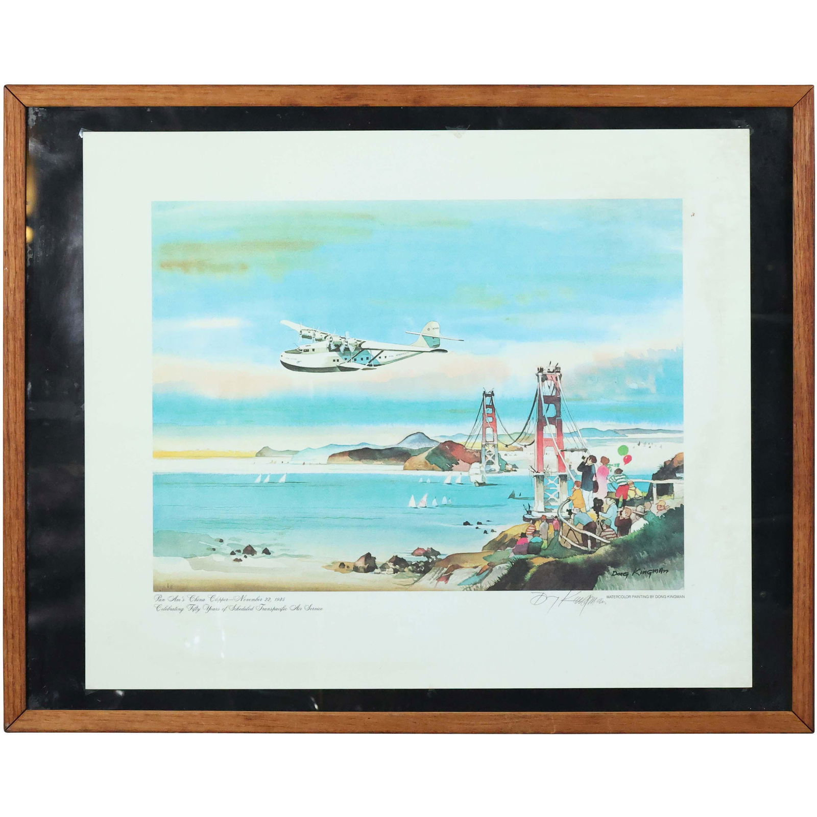 Dong Kingman, Pencil Signed Lithograph S.F., Plane (1 of 9)