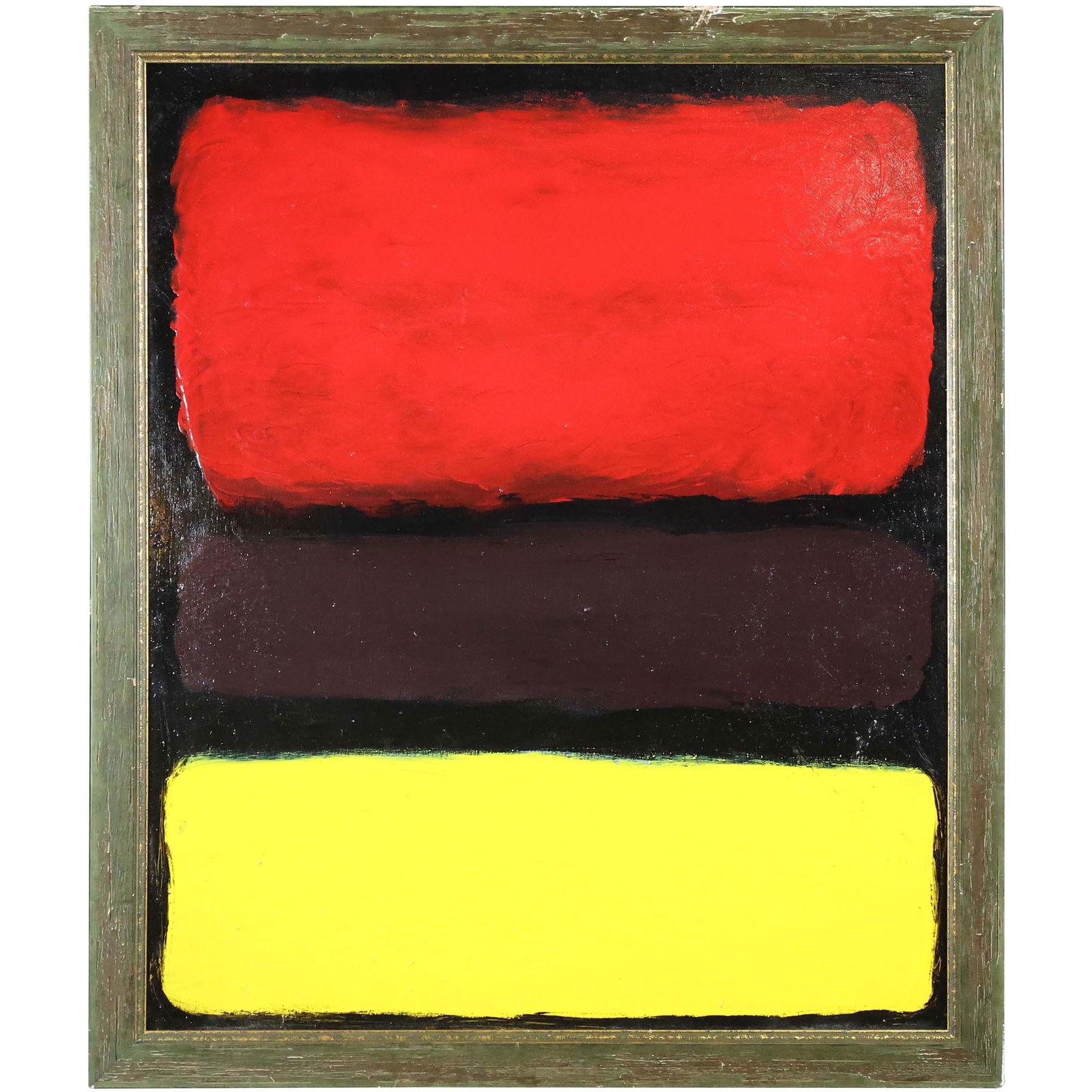 Thomas Pulgini, American, Oil/b Red Yellow after Rothko (1 of 8)