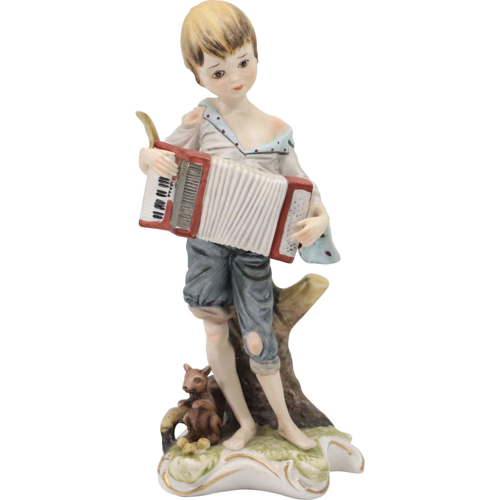 Folk Singer by Gino Bisque Porcelain Figure Statue (1 of 9)
