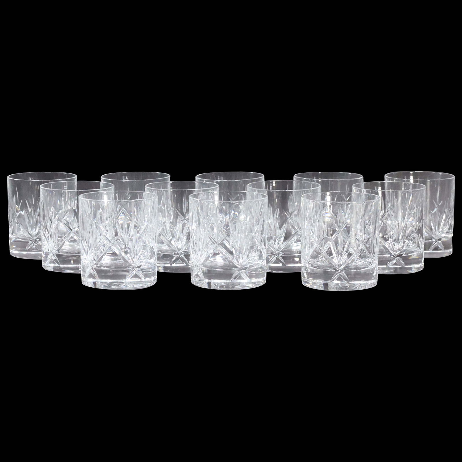 12 Signed WATERFORD "Nocturne" Cocktail Glasses (1 of 6)