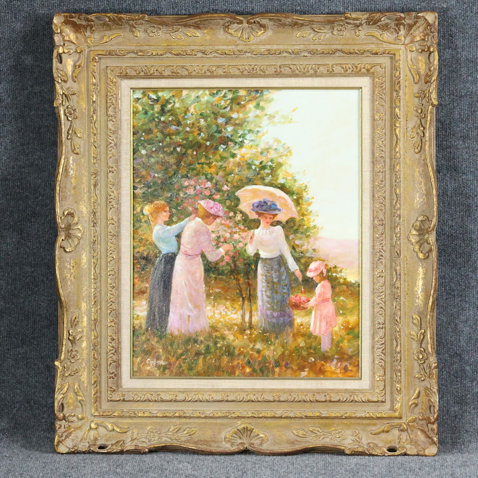 E J CYGME, Fine 20th C French School Oil Painting Women (1 of 12)