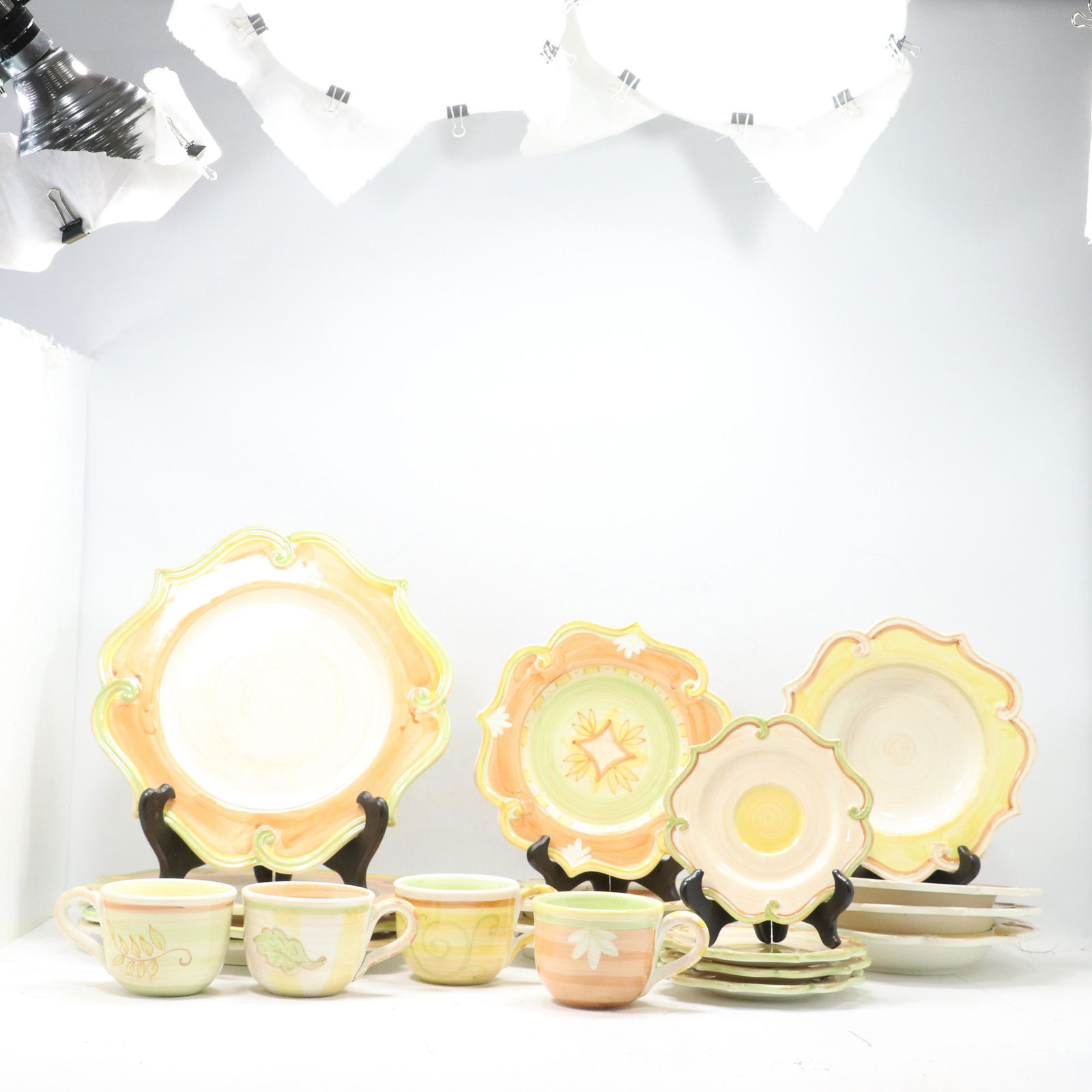 20 Assorted Dinner Plates NIEMAN MARCUS Hand Painted (1 of 20)