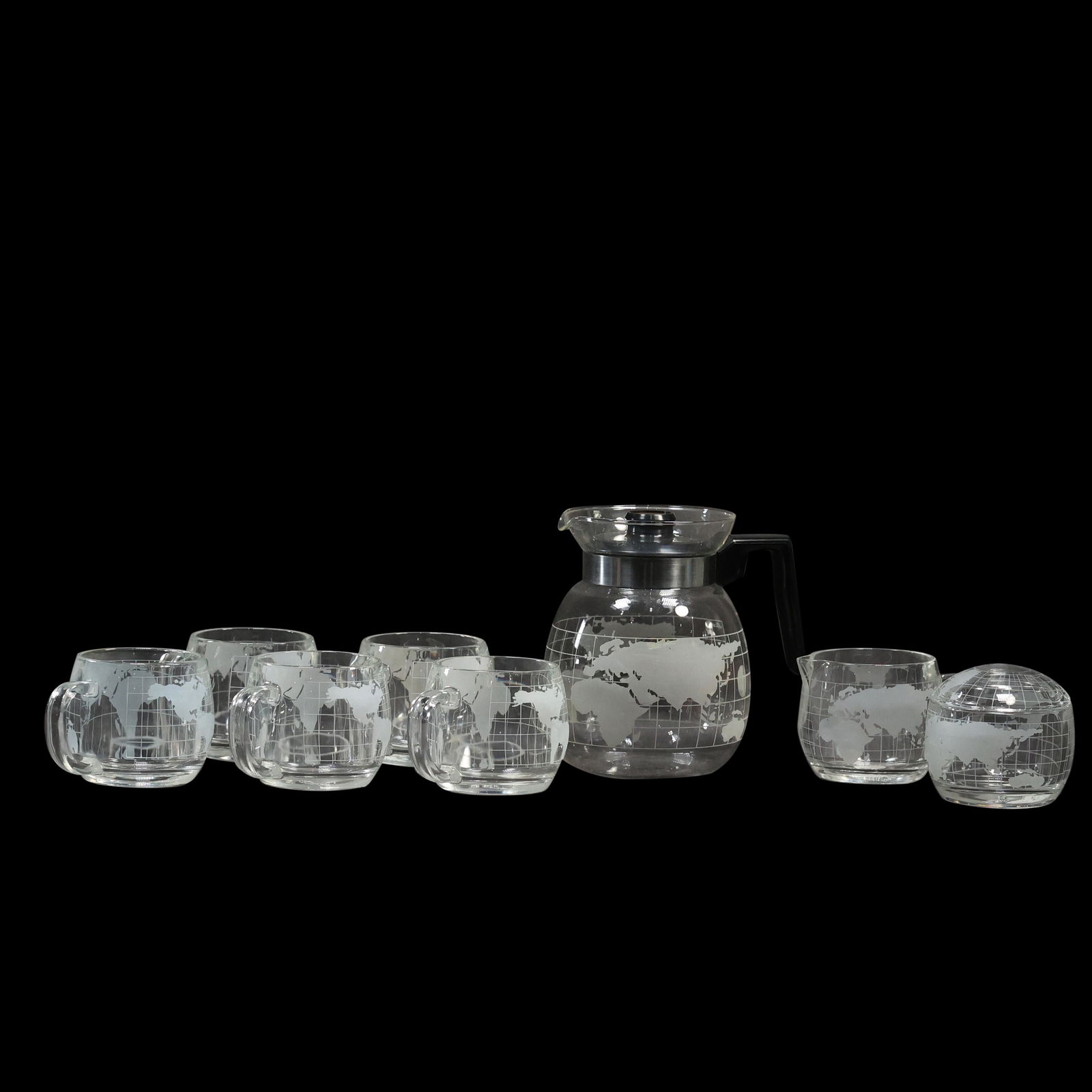 Nestle World Globe 8 Pc Set Coffee Pot, 6 Mugs, Sugar (1 of 15)