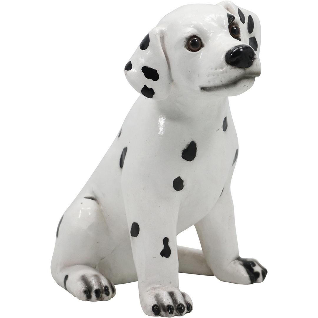 Ceramic Dalmation Dog Puppy Figure Statue Signed Universal Statuary (1 of 6)