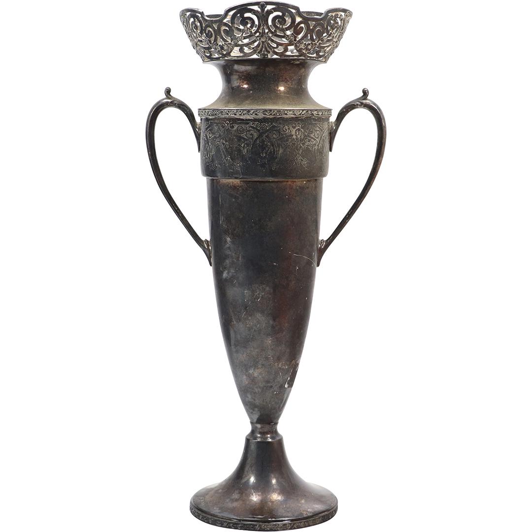 Wallace Bro. Silver Co. Silver Plate Flower Urn with Handles (1 of 15)