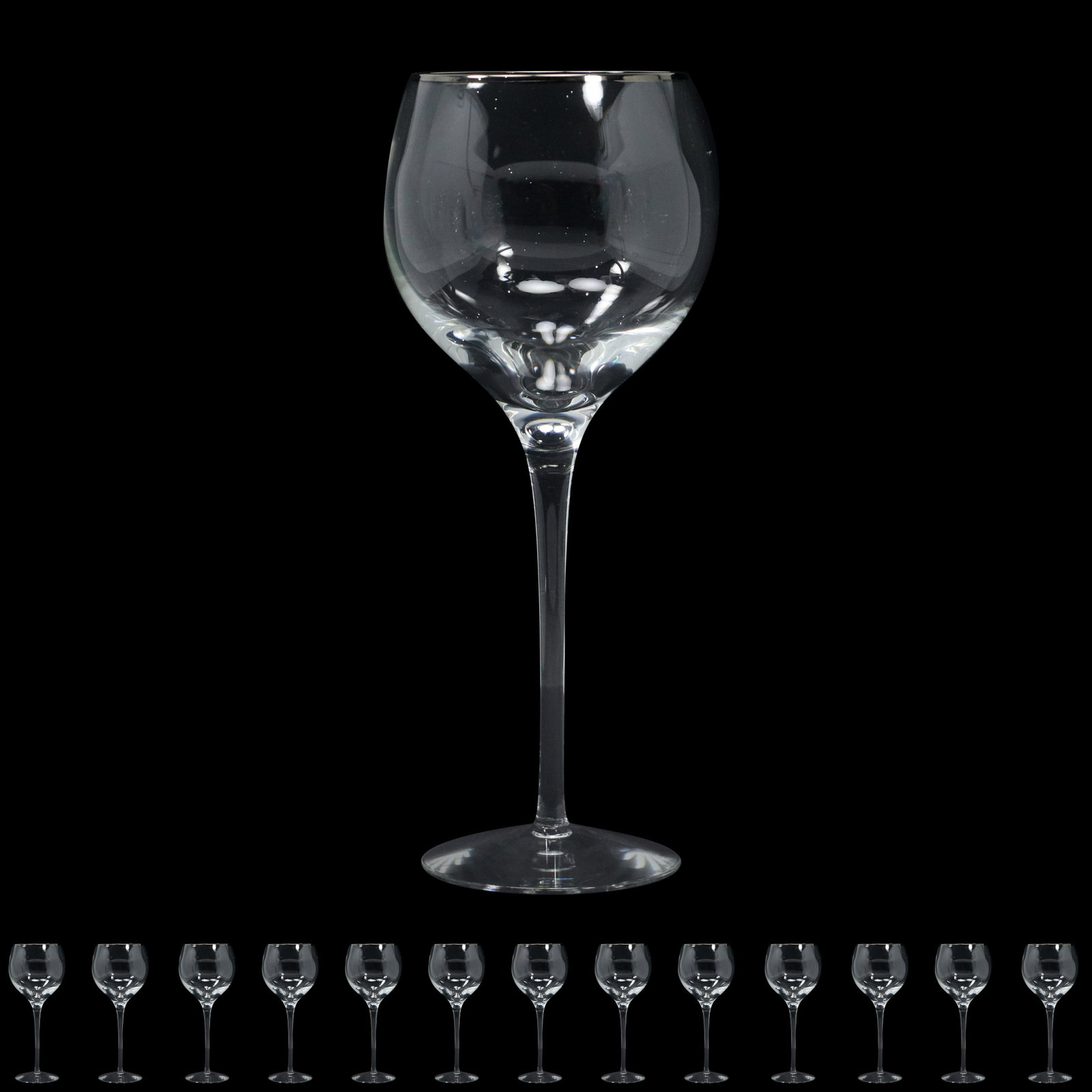 [12] LENOX USA Crystal Red Wine Stemware Glasses: [12] LENOX USA Crystal Red Wine Stemware Glasses. size: 9.75h 3.25w
