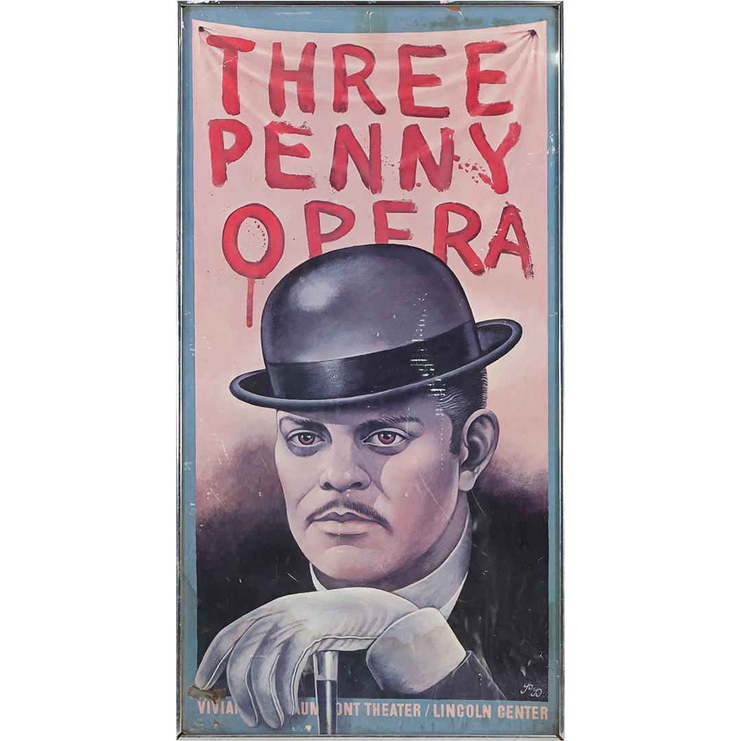 Three Penny Opera Poster, later edition, Original Frame. (1 of 14)