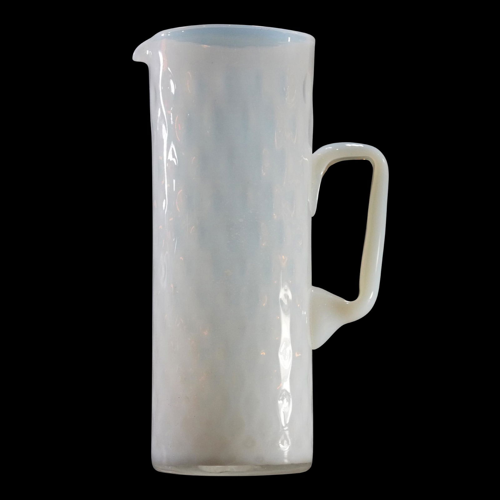 Vintage White Opalescent Glass Lemonade Pitcher (1 of 10)