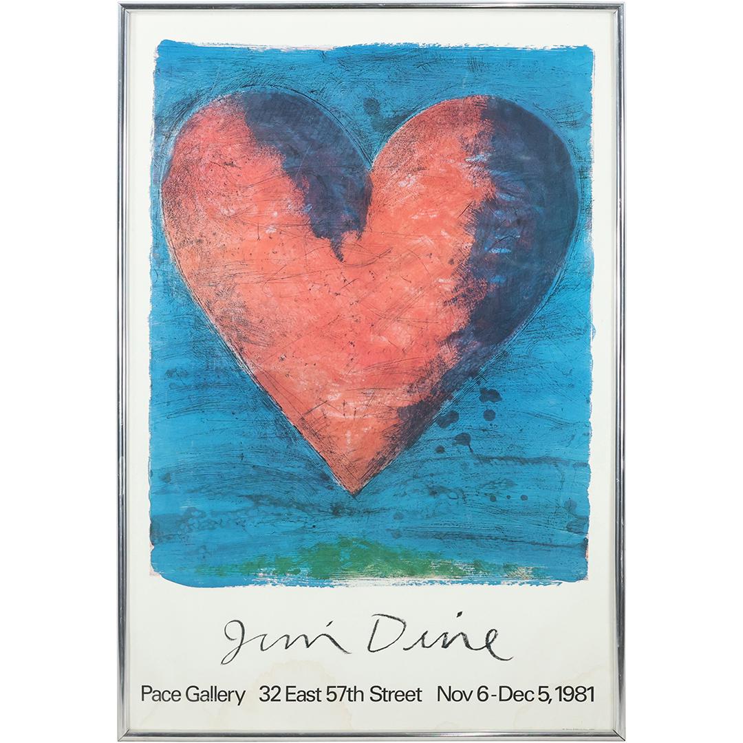 JIM DINE 1981 Exhibition Poster - Original Framing (1 of 15)