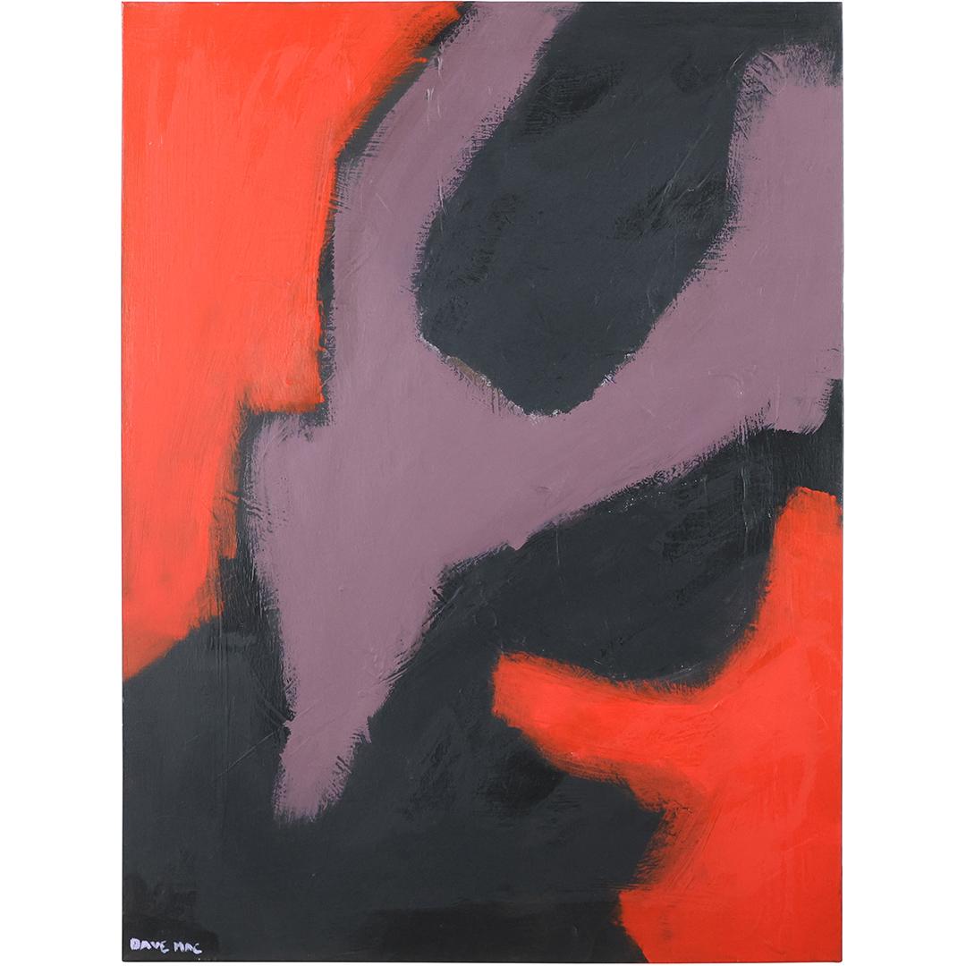 Dave Mac, 20th C. Oil/c ABSTRACT Titled Mount Etna (1 of 11)