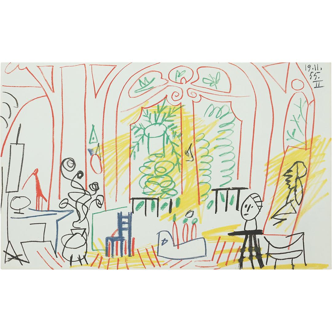 Pablo Picasso Vintage Color Lithograph Double Sided (1 of 17)