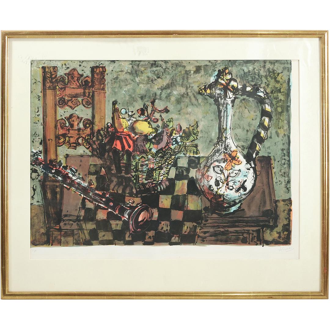 Paul Augustin Aizpiri; 1919-2016, Still Life Serigraph Signed & Numbered (1 of 12)