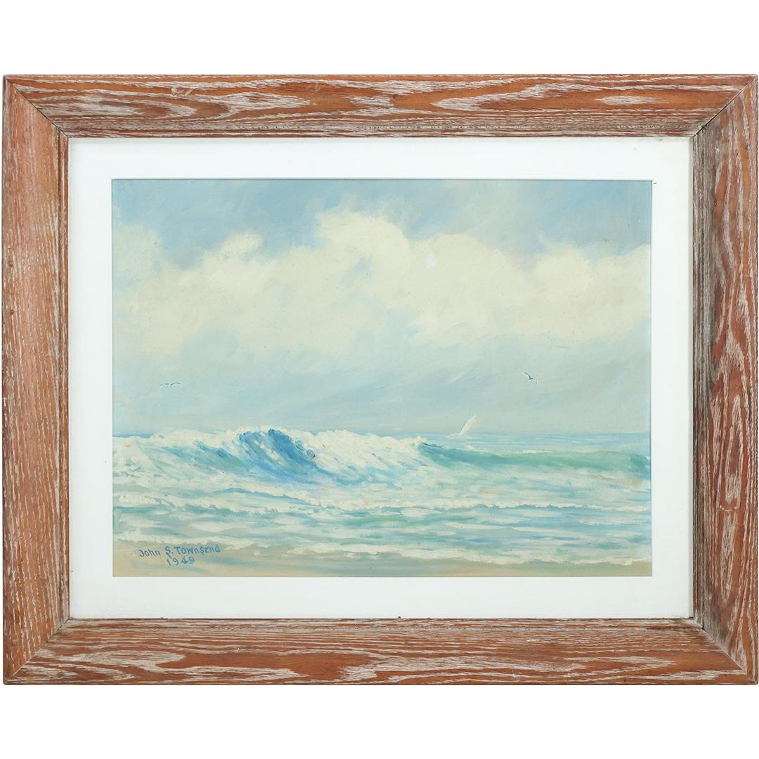 John S Townsend 1949, Oil/b, Seascape Ocean Waves (1 of 11)