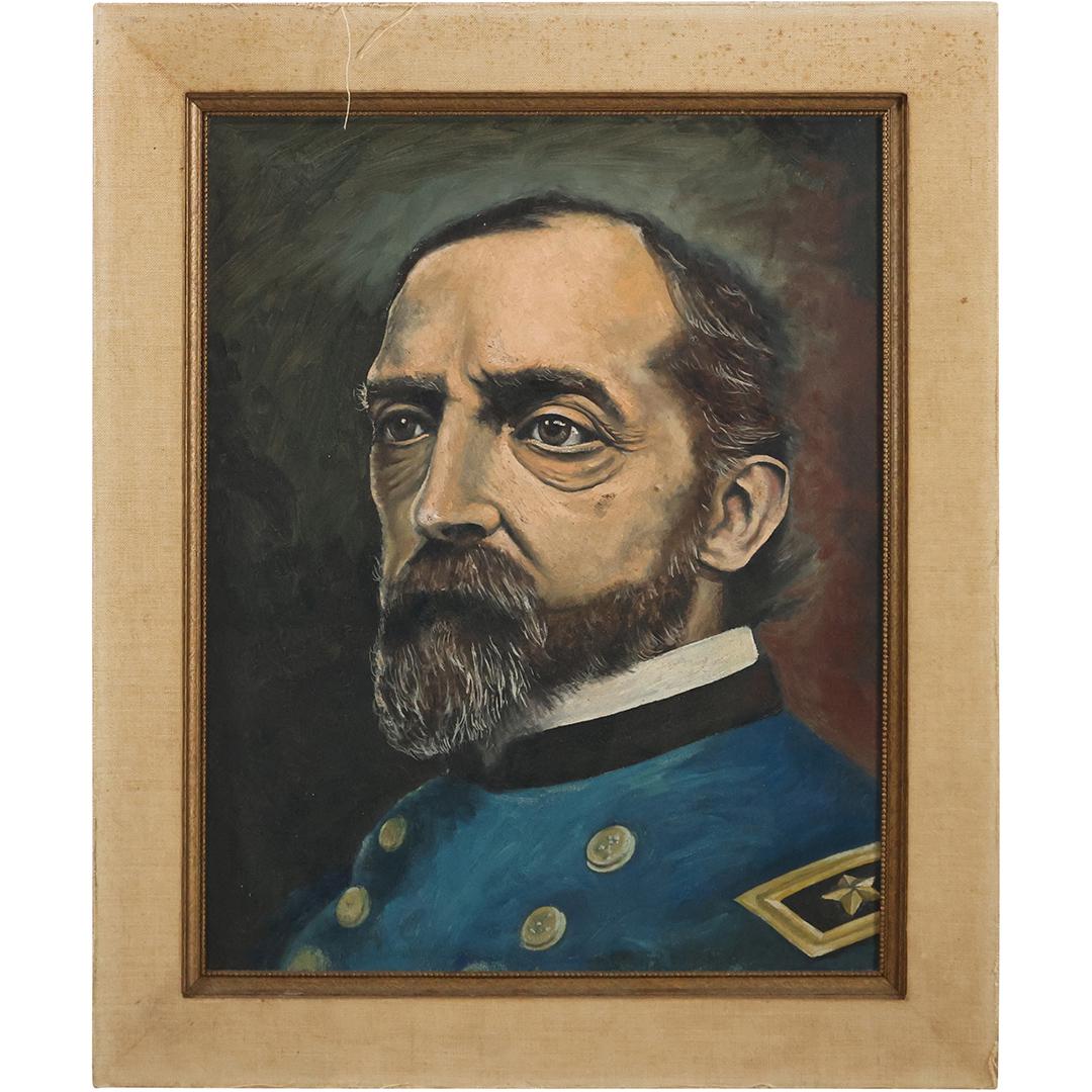 19th C. Oil Painting Civil War General Portrait (1 of 11)