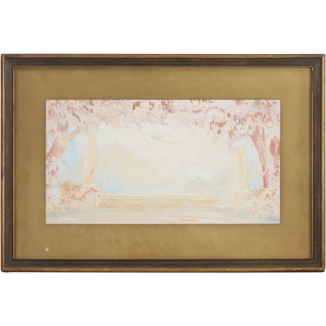 A Vimnera, Pastel Palatial Garden Style of Maxfield Parrish (1 of 11)