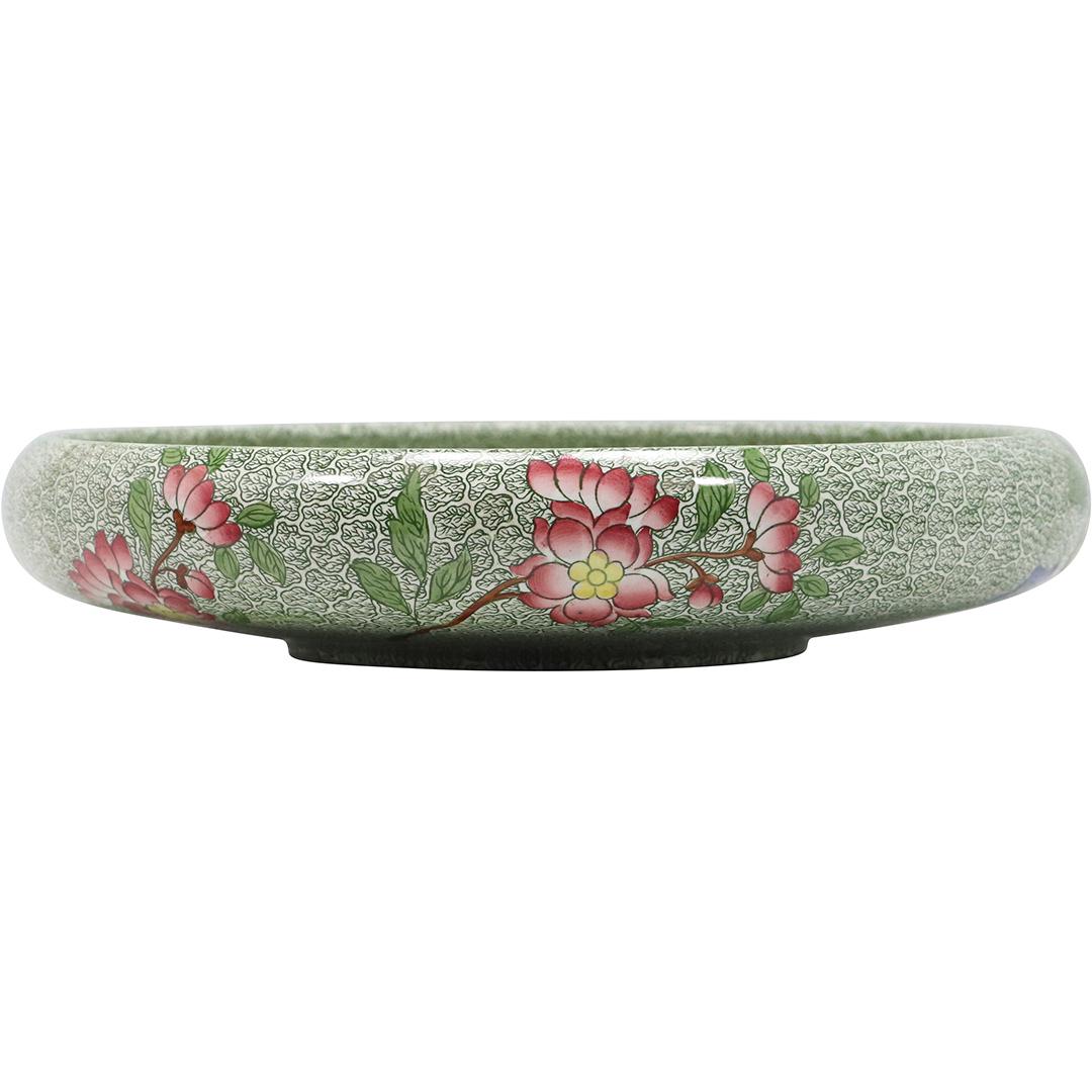 19th C. COPELAND SPODE Shallow Large Bowl Chinese Exotic Birds in Garden: 19th C. COPELAND SPODE Shallow Large Bowl Chinese Exotic Birds in Garden. Fine Porcelain. size: 2.5h 12.25w
