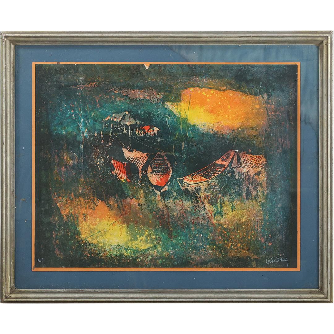 LEBADANG, Viet Nam Artist, Color Lithograph, Signed, Original Frame (1 of 12)