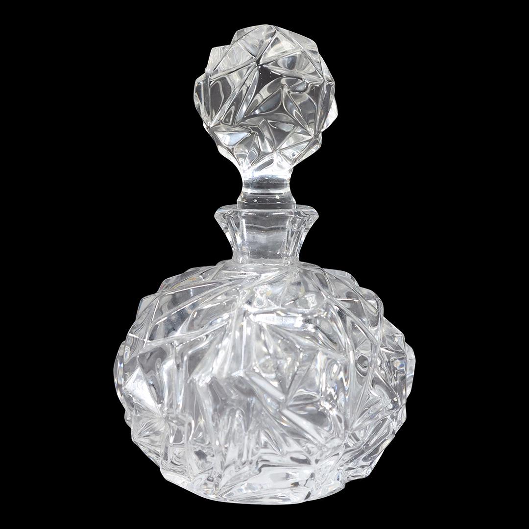 TIFFANY & CO Signed Crystal Glass Perfume Bottle with Stopper (1 of 7)