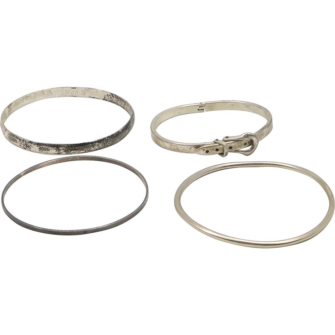 [4] Assorted STERLING SILVER Bracelets (1 of 9)