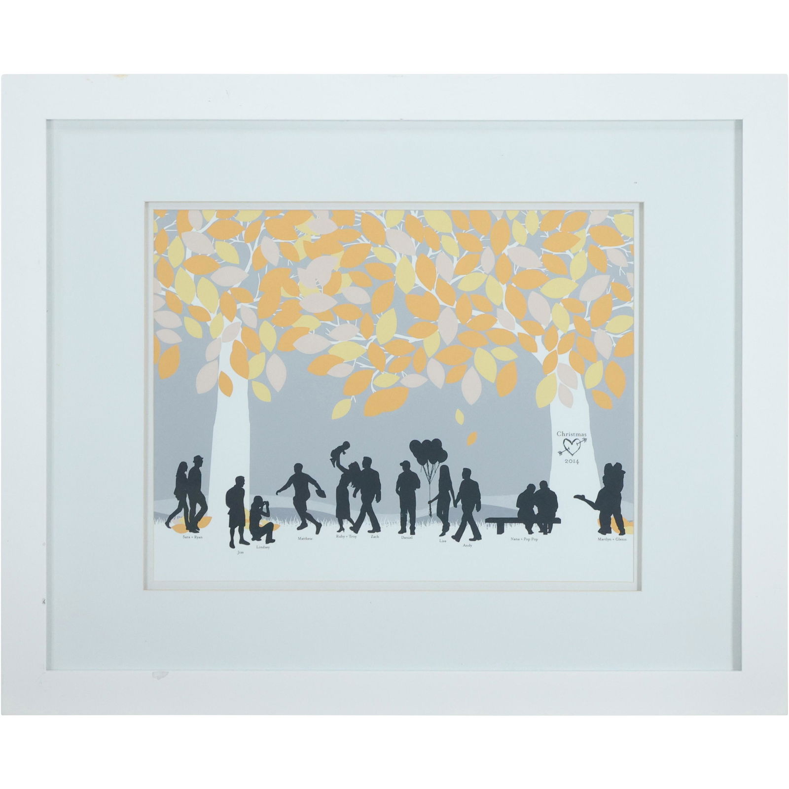 Modernism Framed Print People Gathering in the Park (1 of 10)