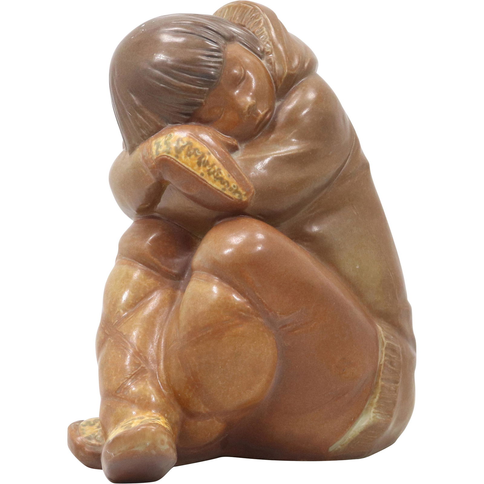 LLADRO Porcelain Sleeping Eskimo Woman Figure Statue (1 of 11)