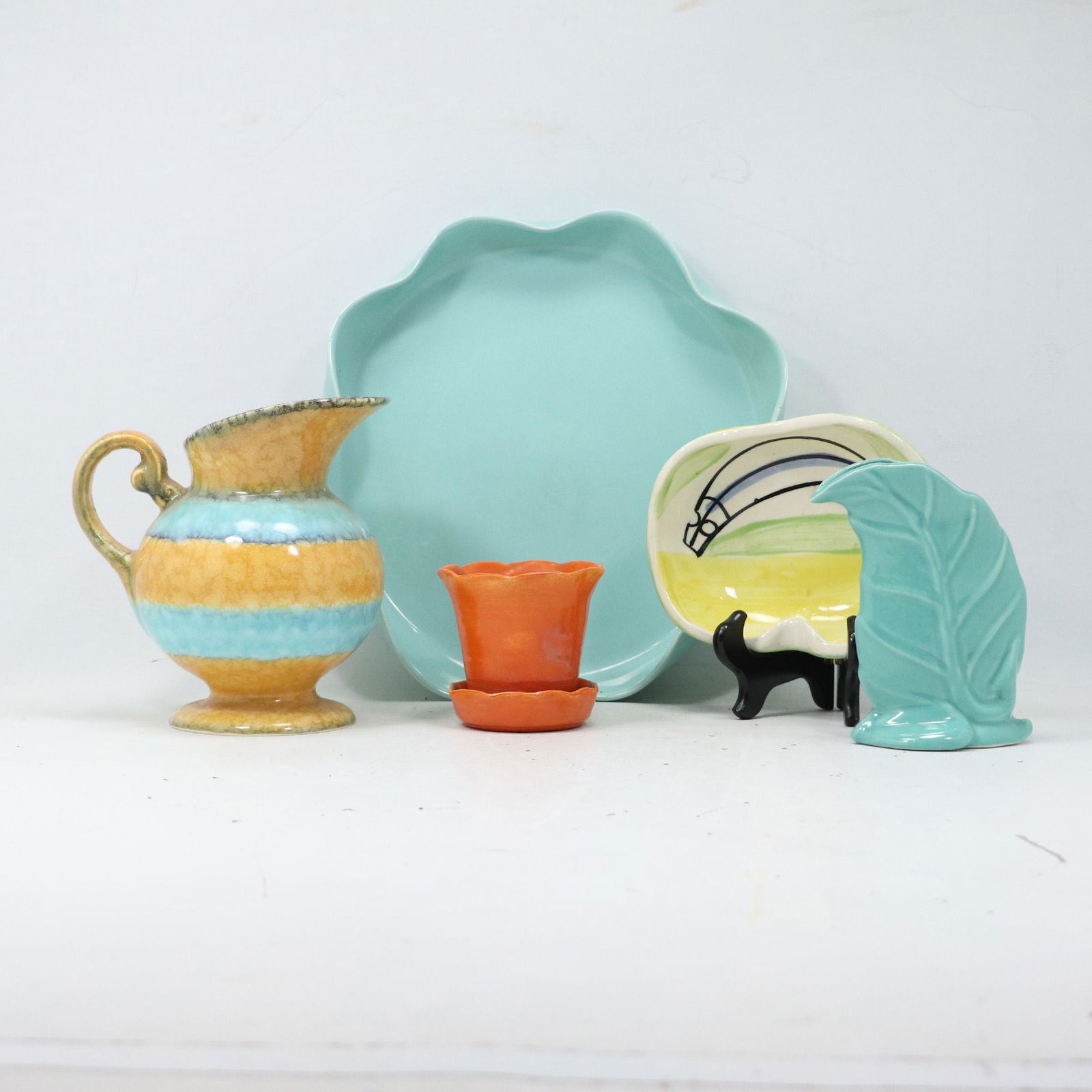 [5] FIVE Estate Grouping Mid-Century Modern Ceramic Items (1 of 20)