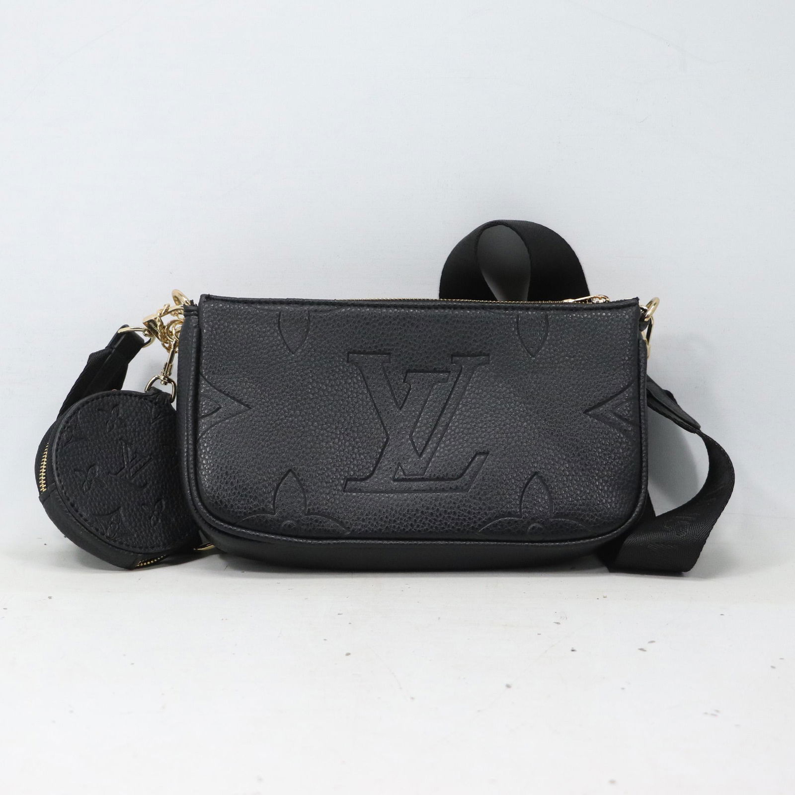 Louis Vuitton Black Clutch Purse with Extra Coin Purse - Uncertain Authenticity Buy Accordingly (1 of 8)