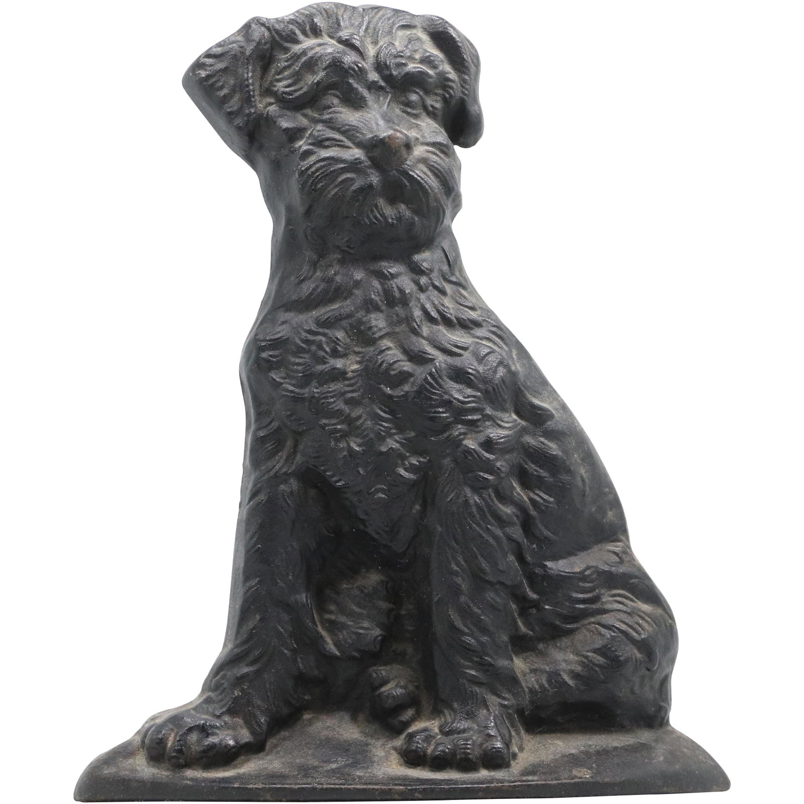 Cast Iron Terrier Dog Doorstop 12.5 inches tall: Cast Iron Terrier Dog Doorstop 12.5 inches tall. size: 12.5h 10w