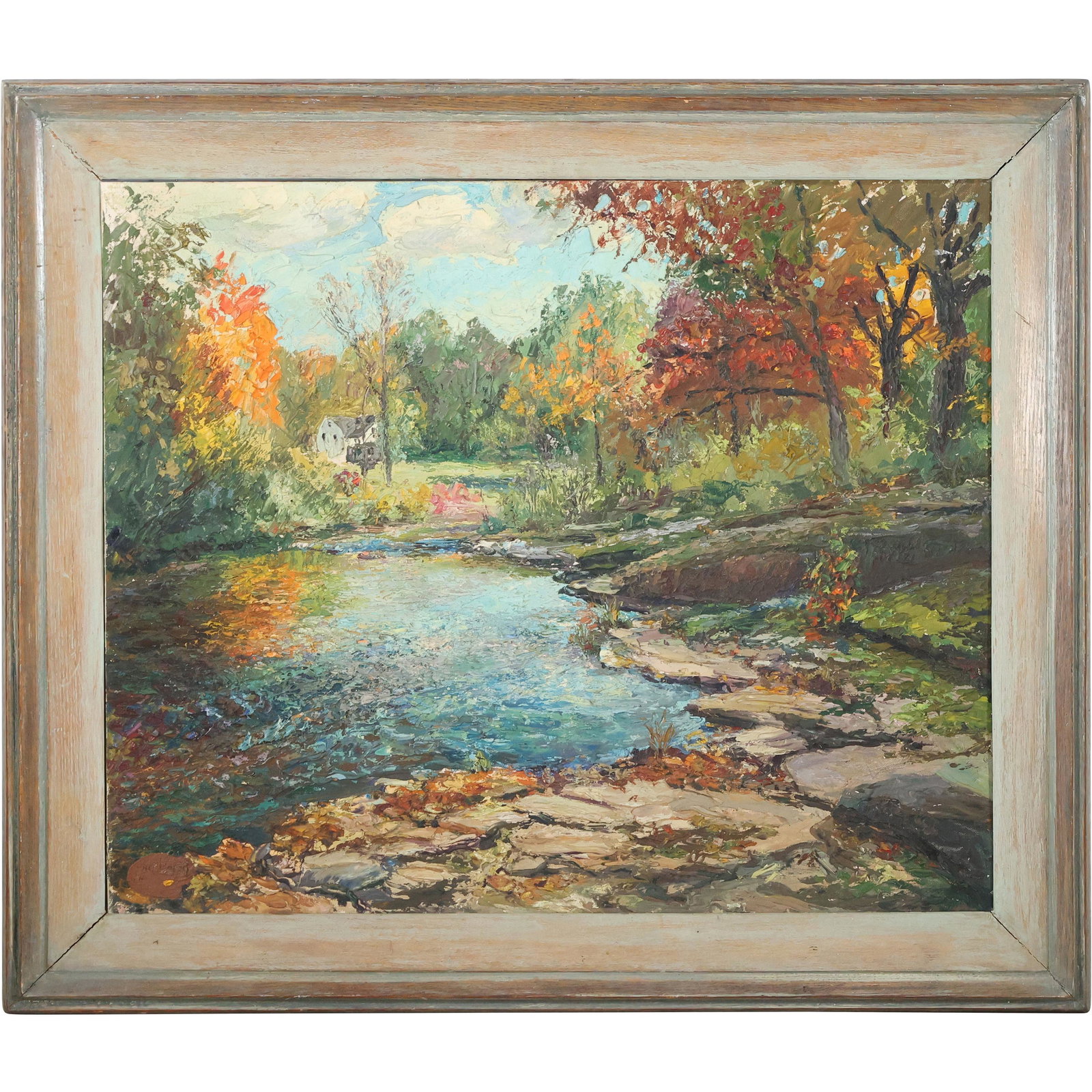Orr C. Fisher; American Oil Woodstock Landscape Signed (1 of 15)
