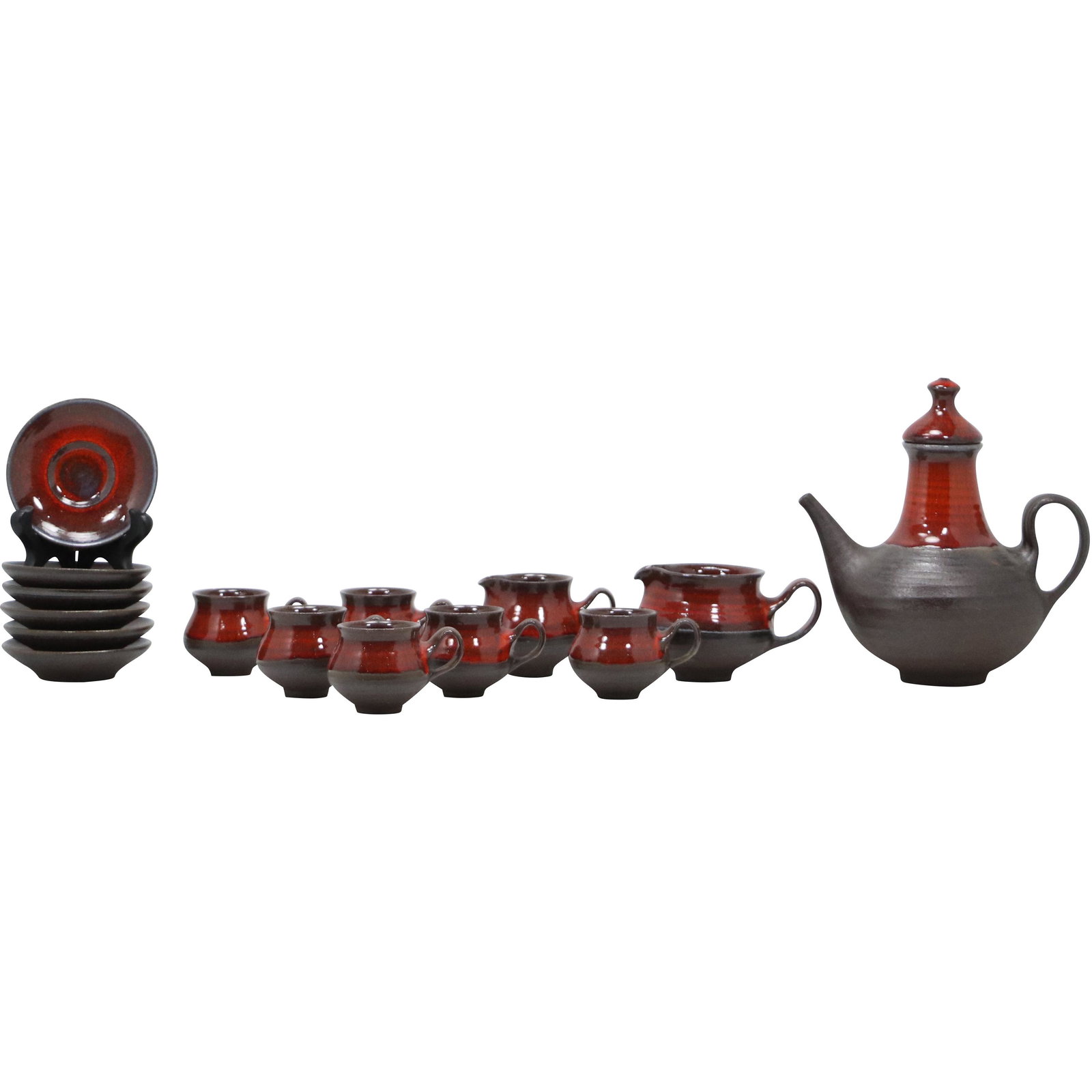 [15] FIFTEEN Pieces HENRIK DITLEV, DENMARK Studio Pottery Tea Set (1 of 20)