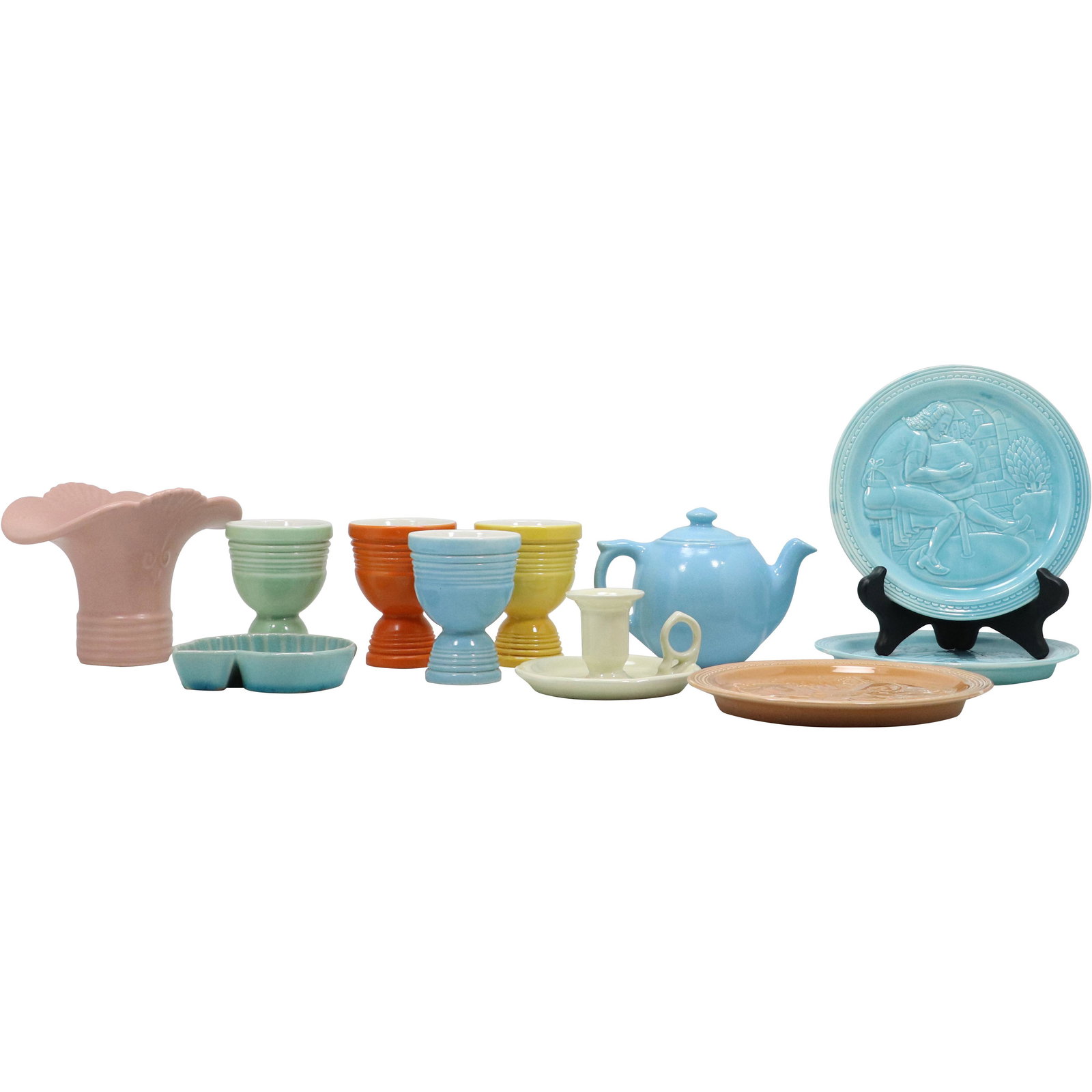 [11] ELEVEN Assorted Mid-Century Modern Color Pottery Items - Variety (1 of 19)