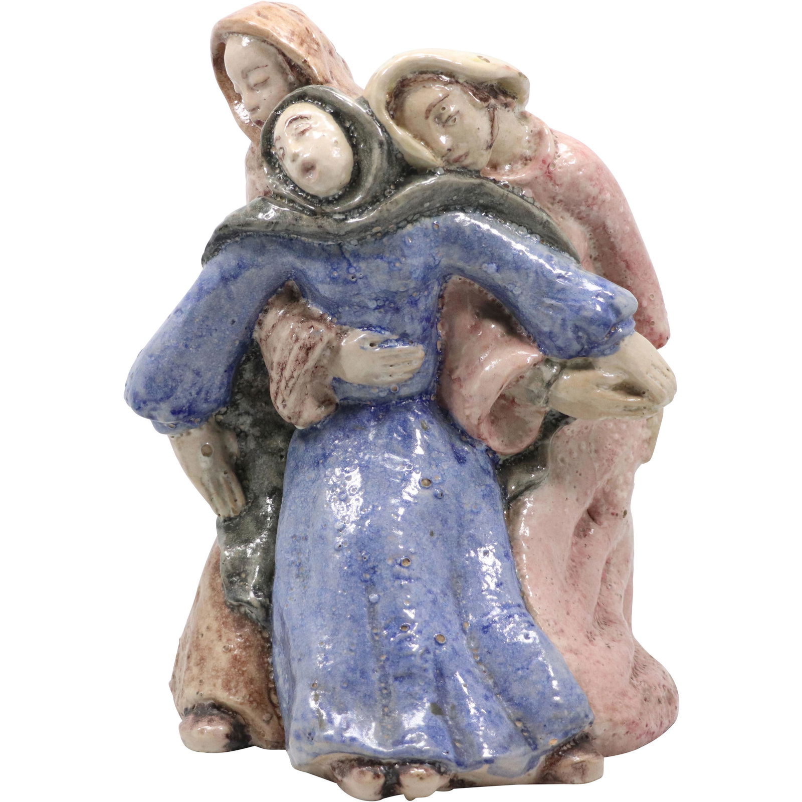 Vietai Italian Glazed Ceramic Grouping Three Women in Distress (1 of 8)