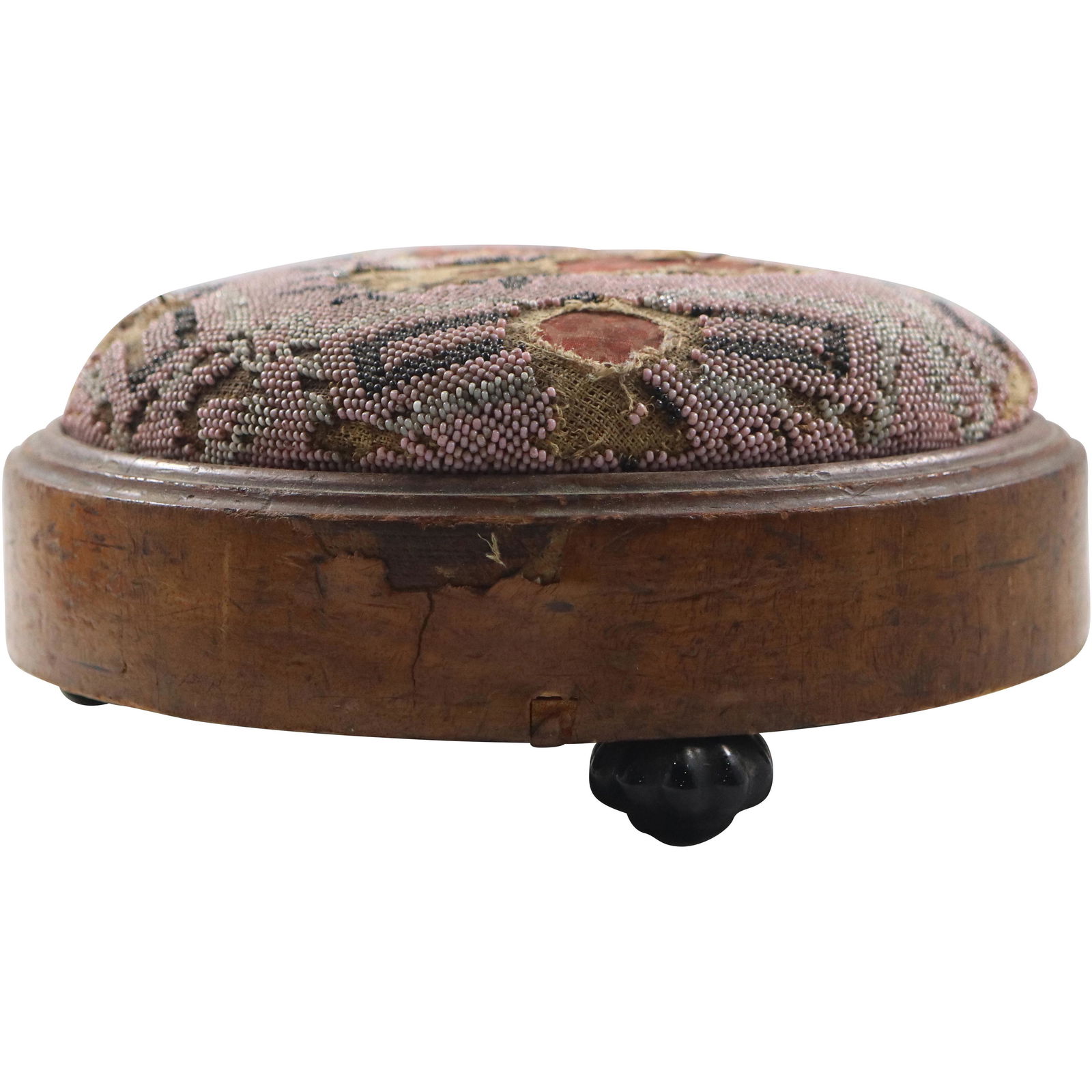 Circa 1850 Antique Sewing Needles Holder / Knee Stool (1 of 9)